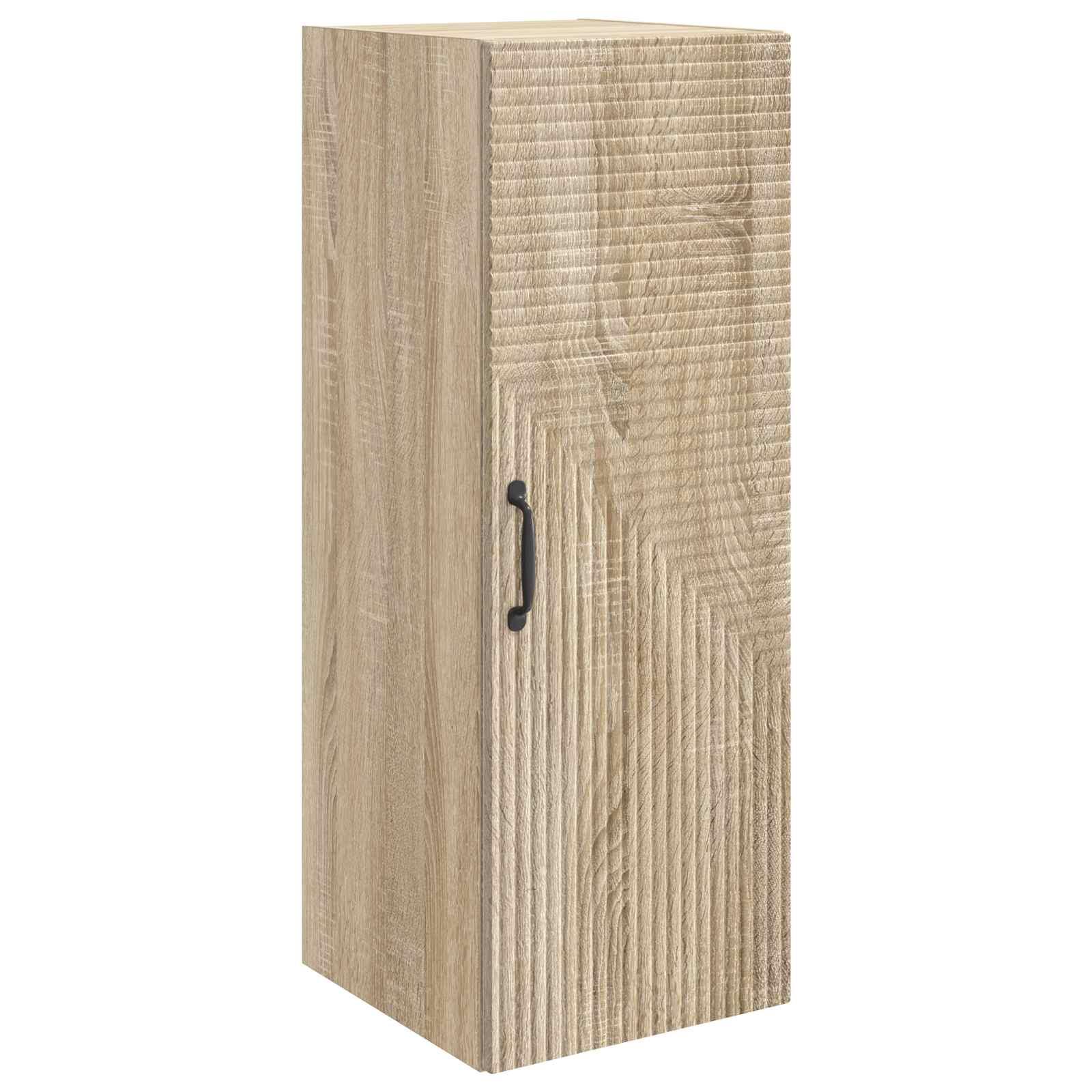 Vægmonteret skab Sonoma-eg 33 x 34,5 x 90 cm Konstrueret træ billede