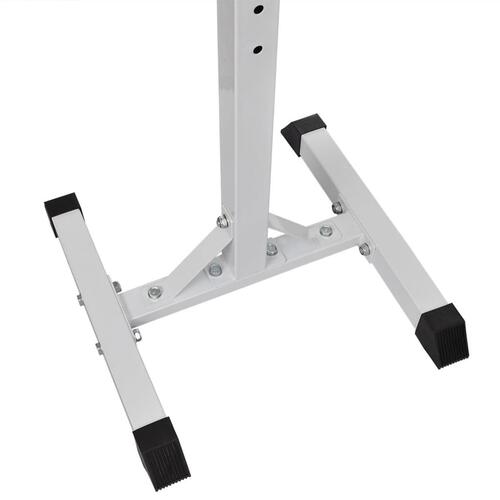 Vægtstang- og squat-stativ med vægtstang- og håndvægtsæt 60,5kg