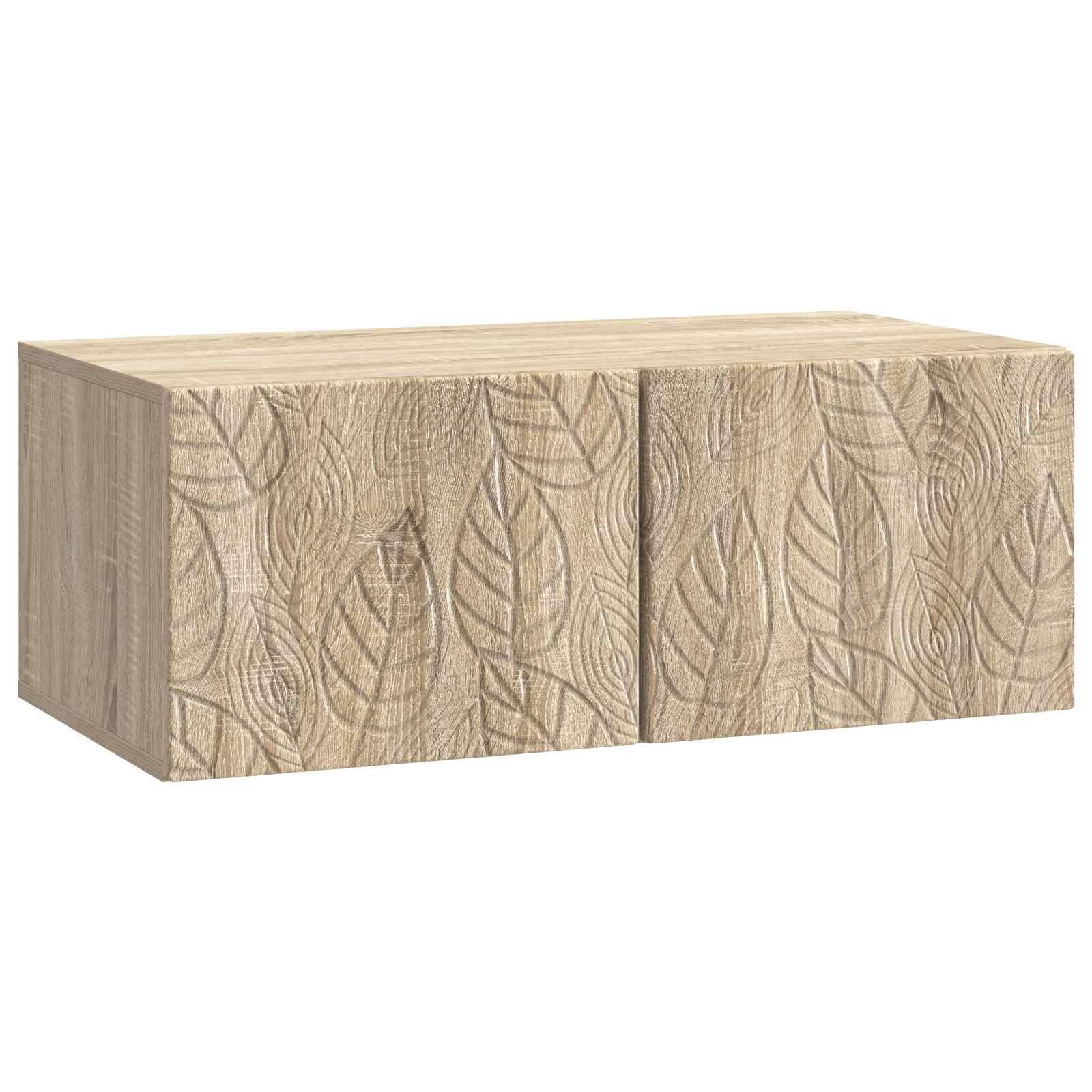 Væghængt TV-skab 78,5 x 31 cm Sonoma-eg Konstrueret træ billede