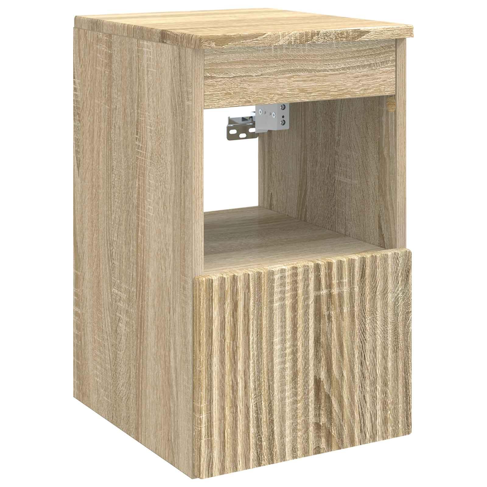Badeværelsesskab Sonoma-eg 30 x 35 x 50 cm Konstrueret træ billede