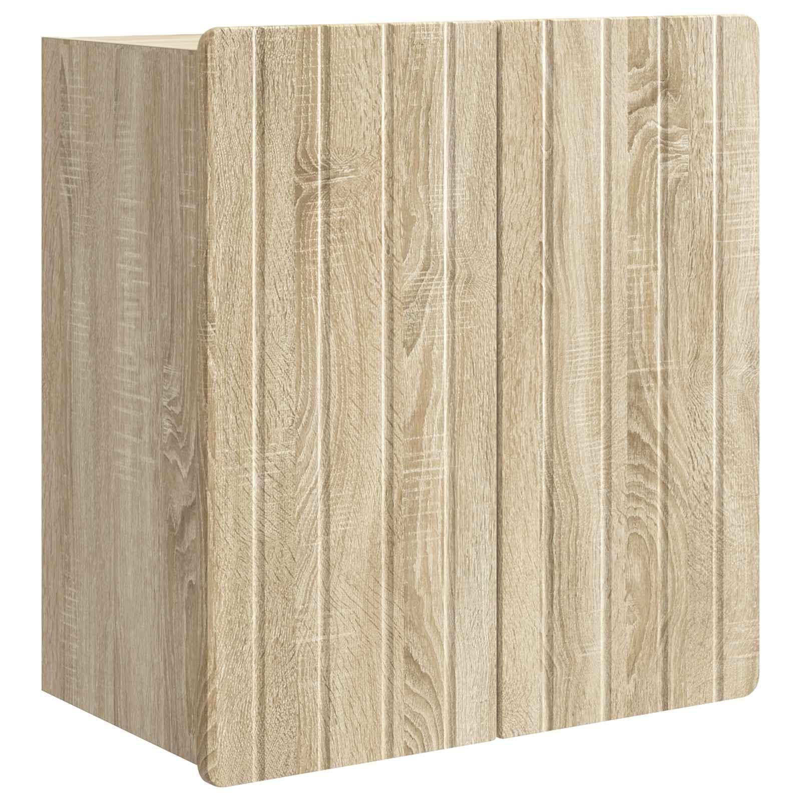 Vægmonteret skab Sonoma-eg 59 x 31 x 64 cm Konstrueret træ billede