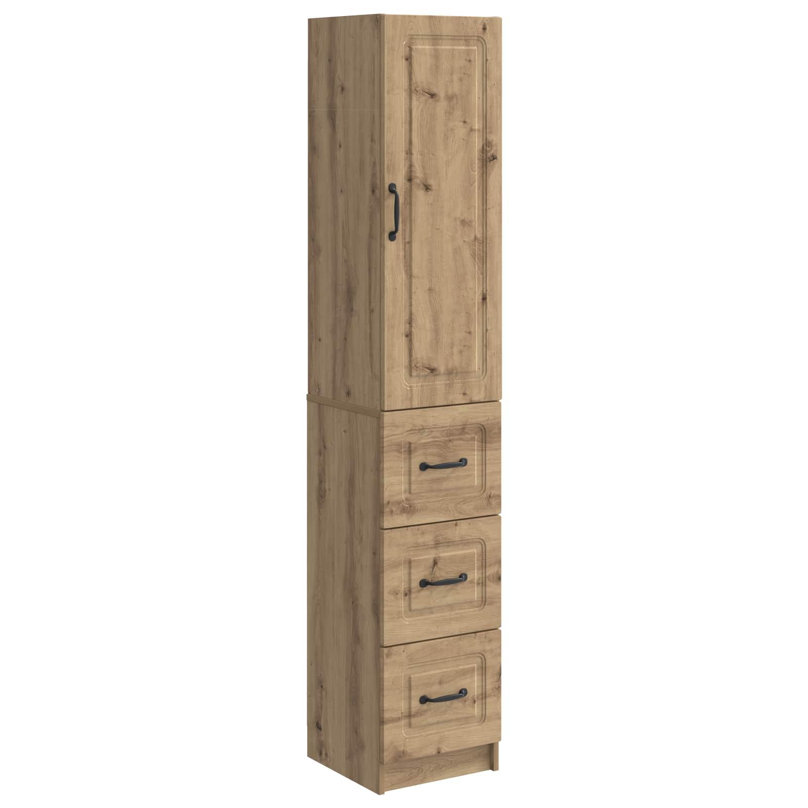 Skab Sæt 2 stk Artisan-eg 33 x 34,5 x 87 cm Konstrueret træ billede