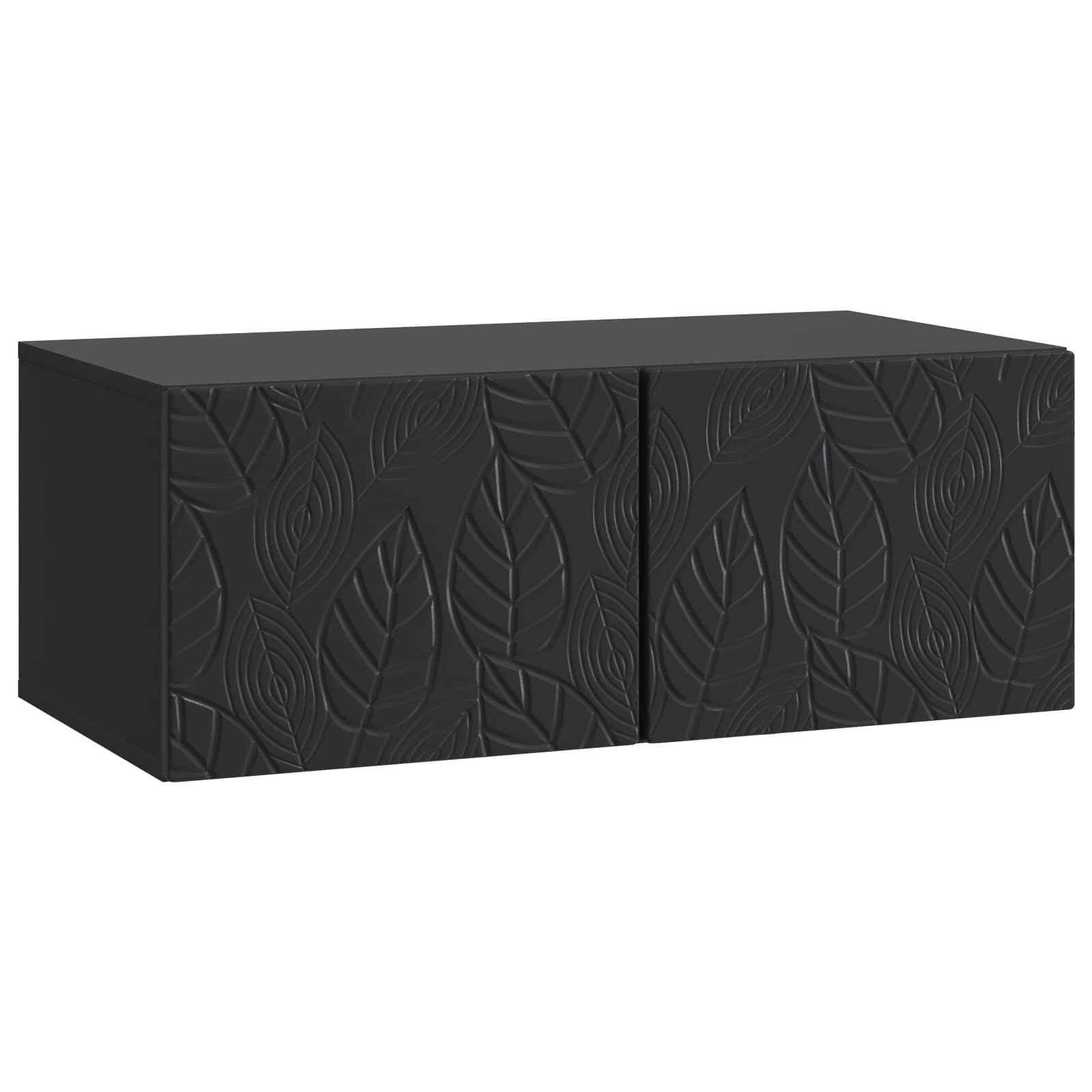 Væghængt TV-skab 59,5 x 41 x 30 cm Sort Konstrueret træ billede