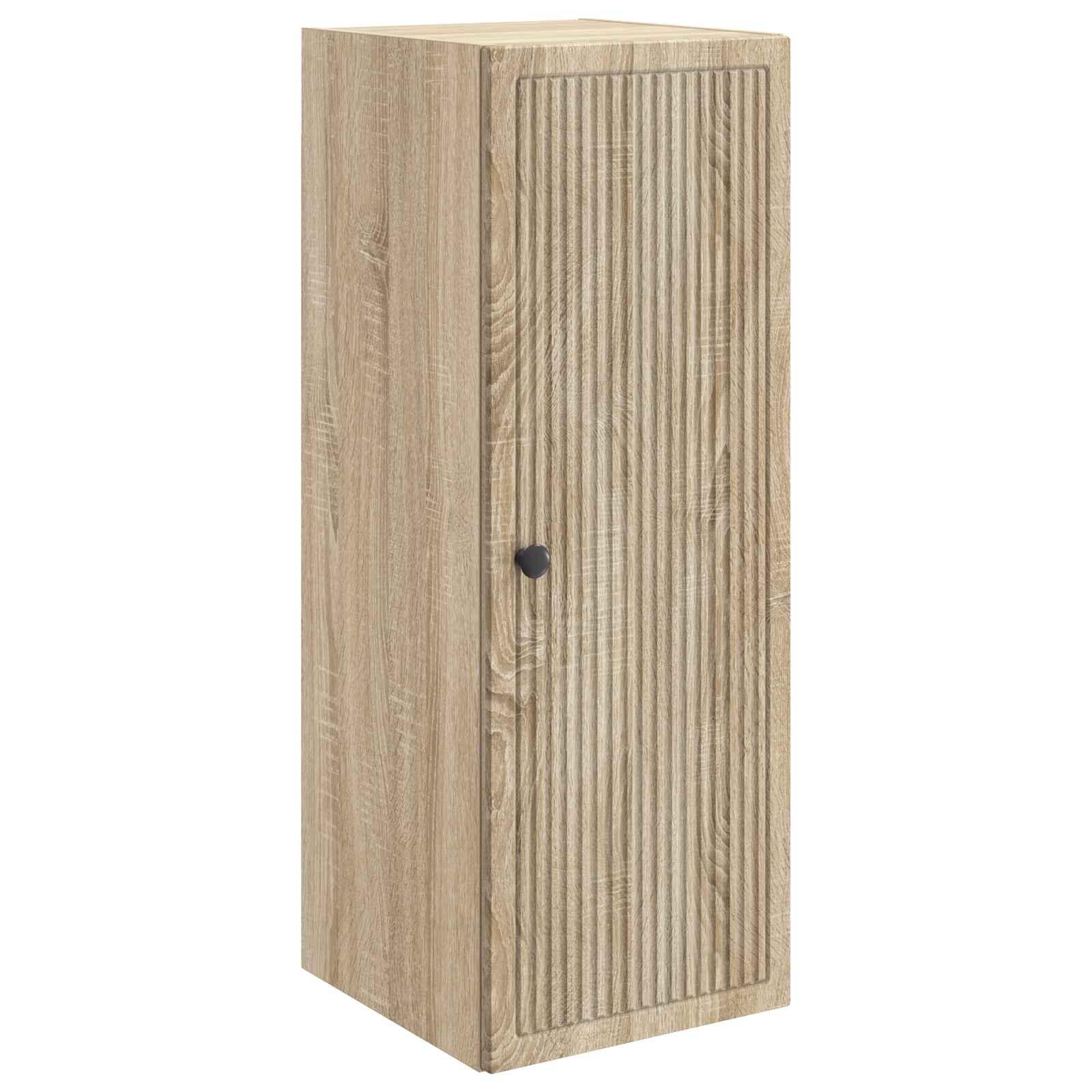 Vægmonteret skab Sonoma-eg 33 x 34,5 x 90 cm Konstrueret træ billede