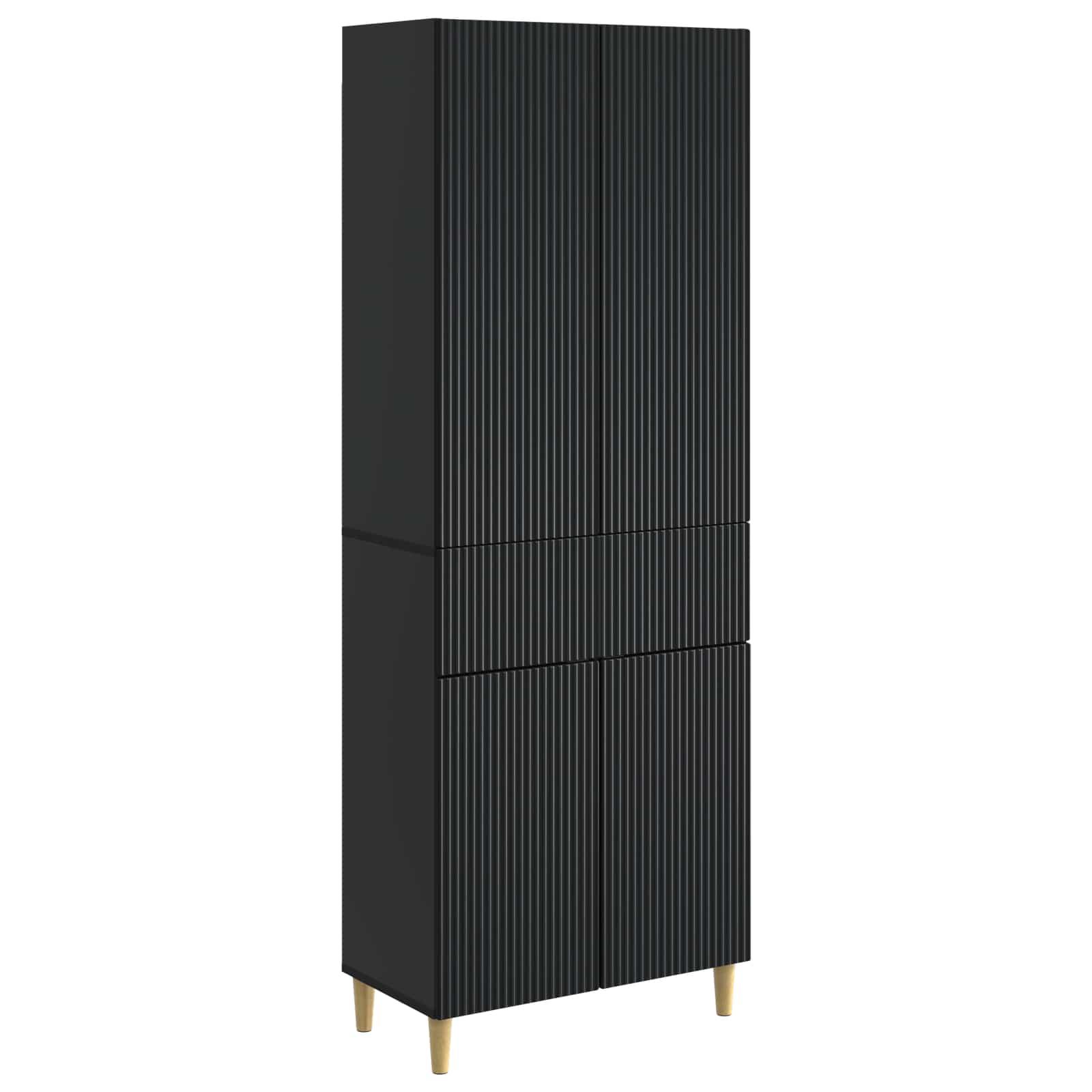 Skabssæt 2 stk - konstrueret træ, 66 × 34,5 × 90 cm billede