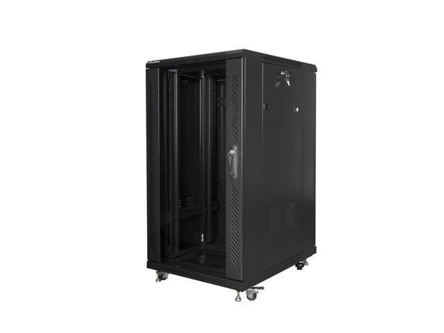 Serverrack gulvmodel Lanberg 22U - 60×80 cm, sort billede