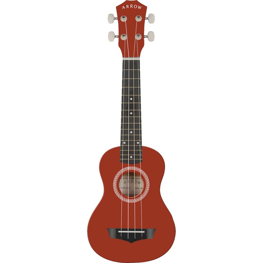 Arrow PB10 NT Soprano - naturlig mørk sopran-ukulele med taske