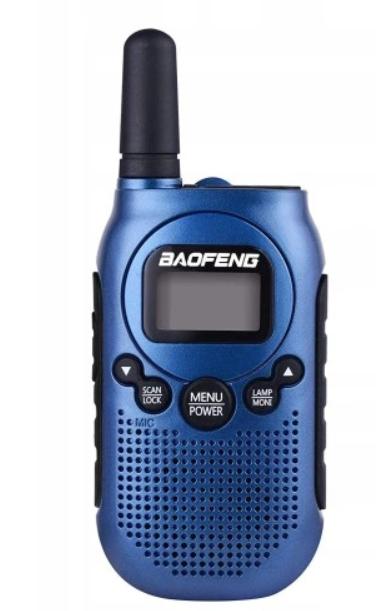 Baofeng BF‑T6 walkie-talkie - sæt med 2 stk., blå