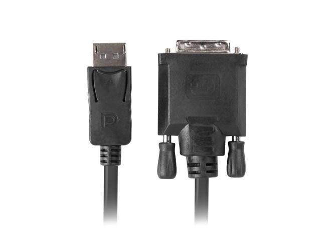Lanberg CA-DPDV-10CU-0018-BK DisplayPort til DVI-D kabeladapter 1,8 m - Sort