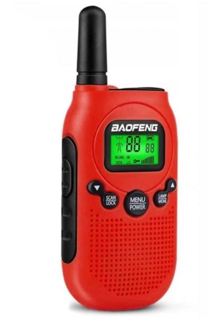 Baofeng BF‑T6 Panda - walkie-talkie til børn, rød (sæt á 2)