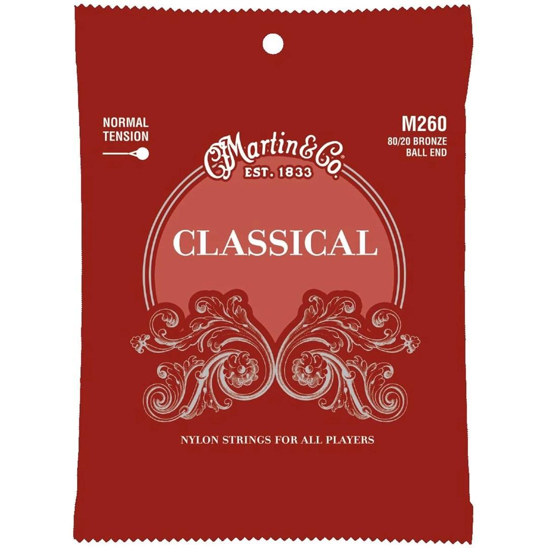 Martin M260 Classical - nylonstrenge til klassisk guitar, normal spænding (0,71-1,09 mm)