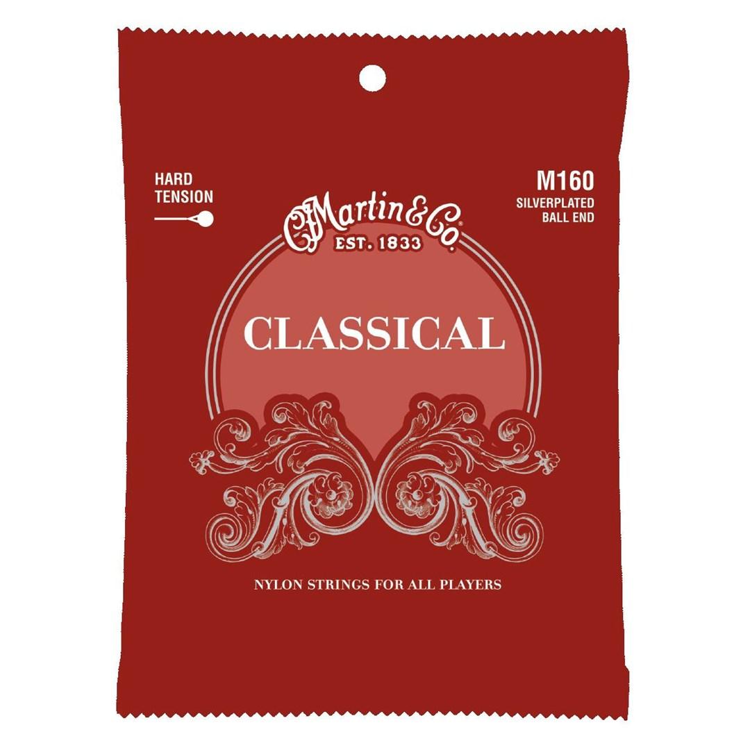Martin M160 Classical - nylonstrenge til klassisk guitar, hard tension (0,28-0,43)