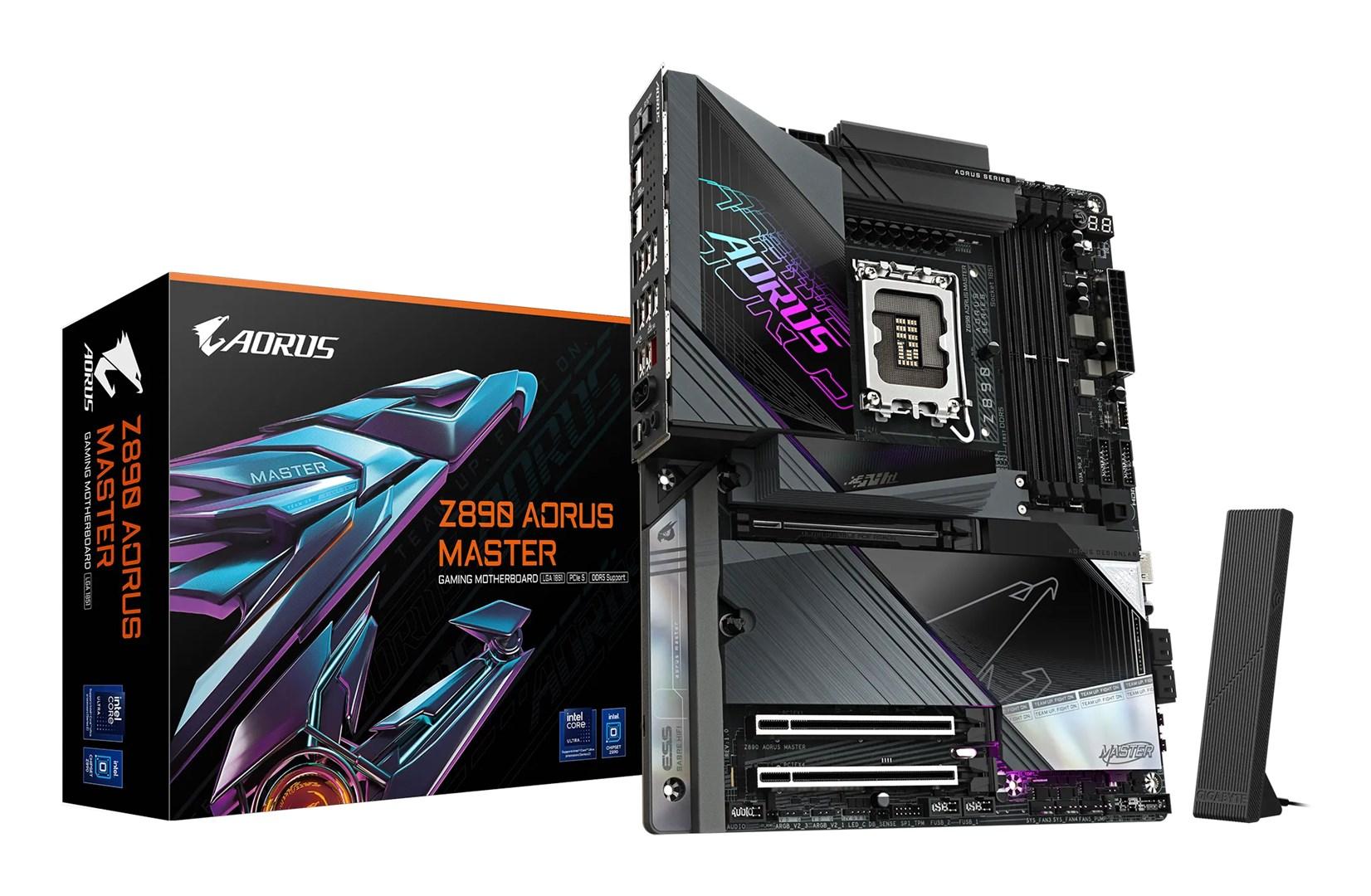 Gigabyte Z890 AORUS Master bundkort - Intel LGA1851, DDR5 op til 9.500 MHz, PCIe 5.0, Wi‑Fi 7, 10GbE, Thunderbolt 4