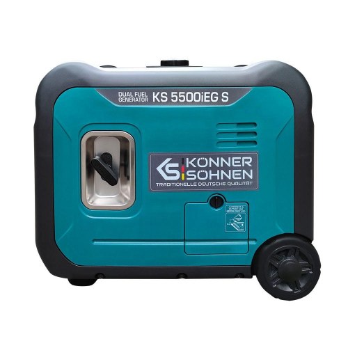 Könner & Söhnen KS 5500iEG S inverter-generator 5.500 W - benzin/LPG - akvamarin/sort