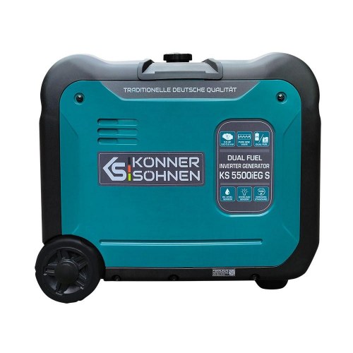 Könner & Söhnen KS 5500iEG S inverter-generator 5.500 W - benzin/LPG - akvamarin/sort