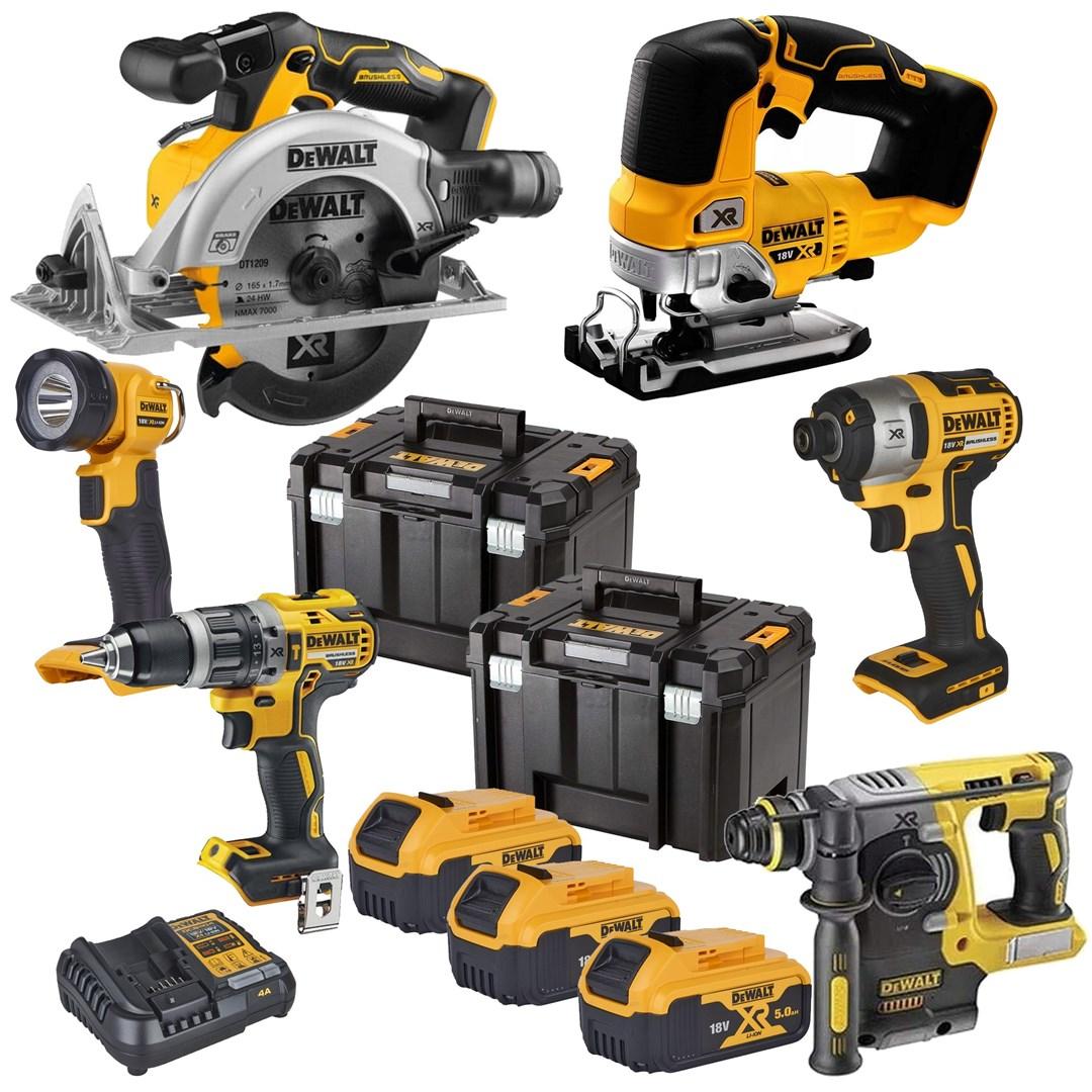 DeWALT DCK690P3T 18V XR combokit - bore-/skruemaskine og slagskruetrækker med 3 batterier