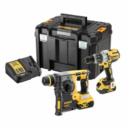 DeWALT 18V XR kombosæt DCK229P2T - DCD996 + DCH273 - 2×5,0 Ah - TSTAK