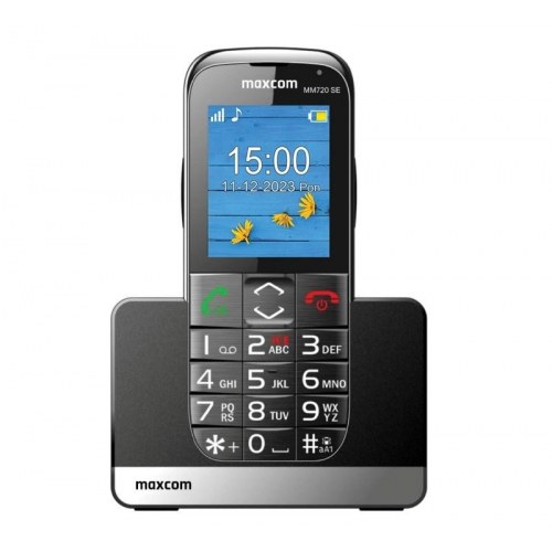 Maxcom MM720 SE - enkel trykknap-mobil med ladeholder