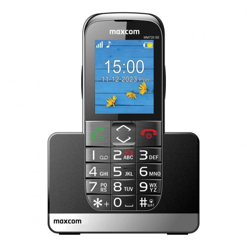 Maxcom MM720 SE - enkel trykknap-mobil med ladeholder