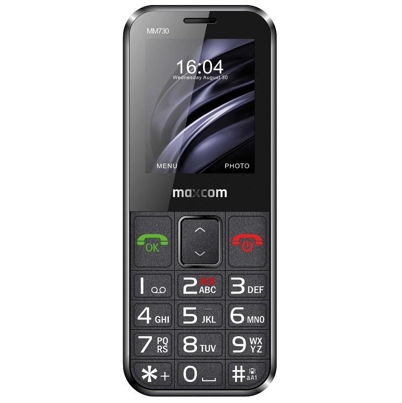 Maxcom MM730 2,2" trykknaptelefon - Sort senior mobil