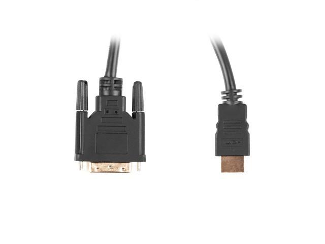 Lanberg CA-HDDV-20CU-0030-BK HDMI til DVI-D kabeladapter 3 m - sort