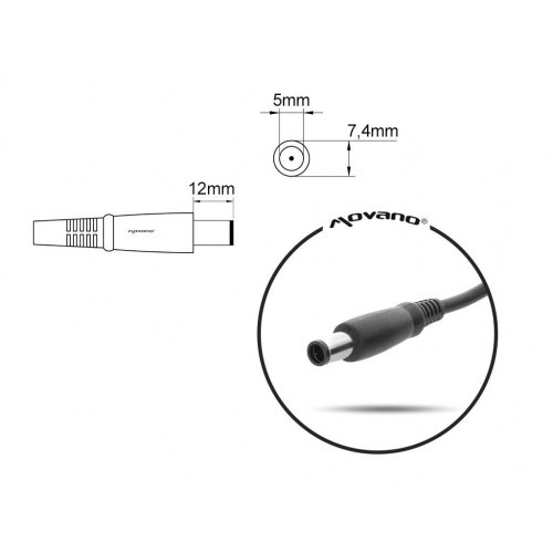 MITSU strømforsyning ZM/DEL195462 - 19,5 V 4,62 A (7,4 × 5,0 mm) 90 W til Dell