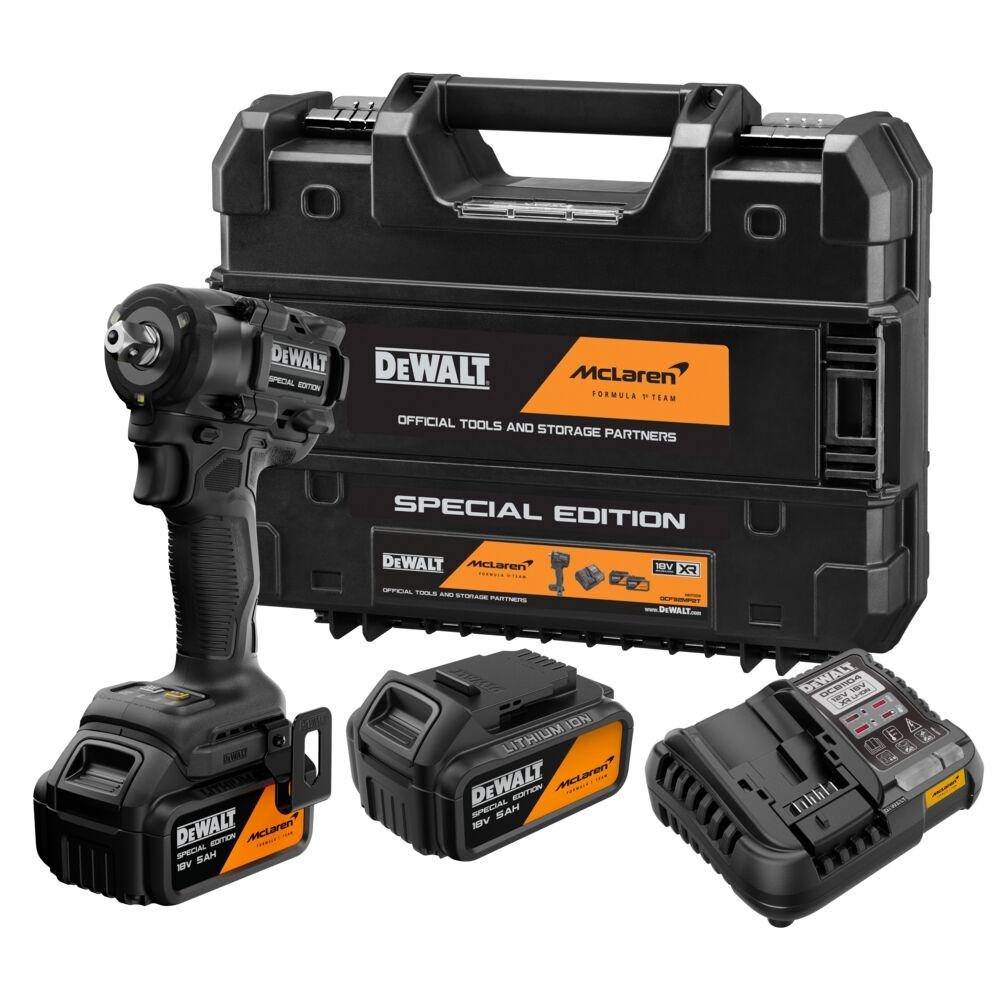 DeWALT DCF92MP2T XR 18V 1/2" slagtopnøgle - McLaren Special Edition, 2×5,0 Ah billede