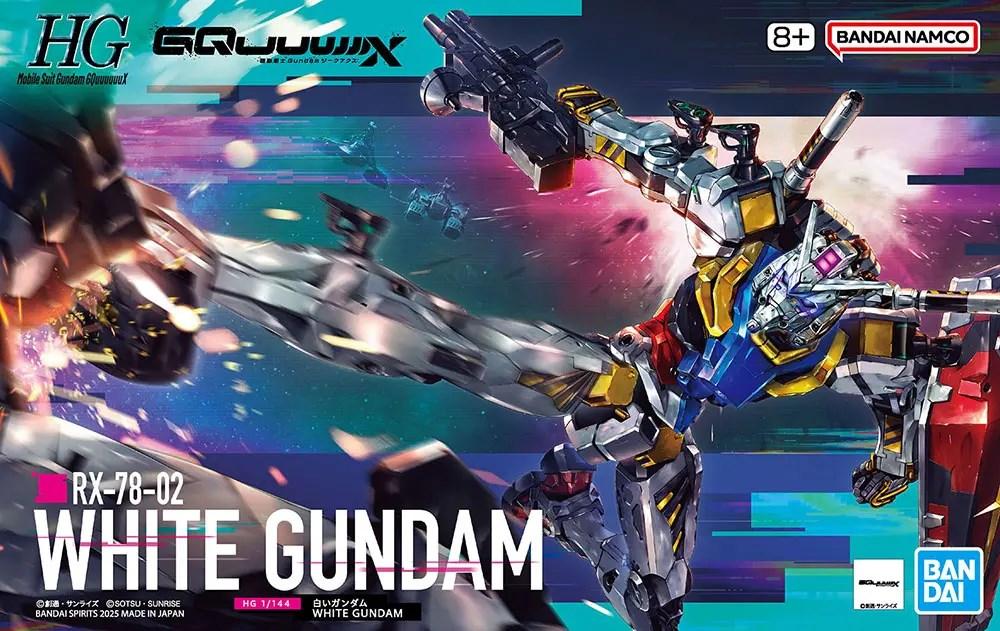 GUNPLA HGGQ 1/144 RX-78-02 White Gundam - modelkit figur billede