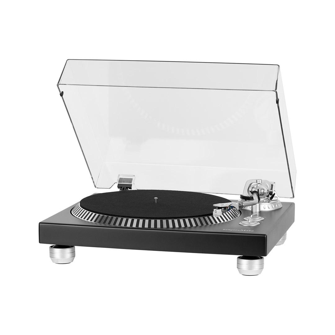 Kruger & Matz TT-602 remdrevet pladespiller - sort billede