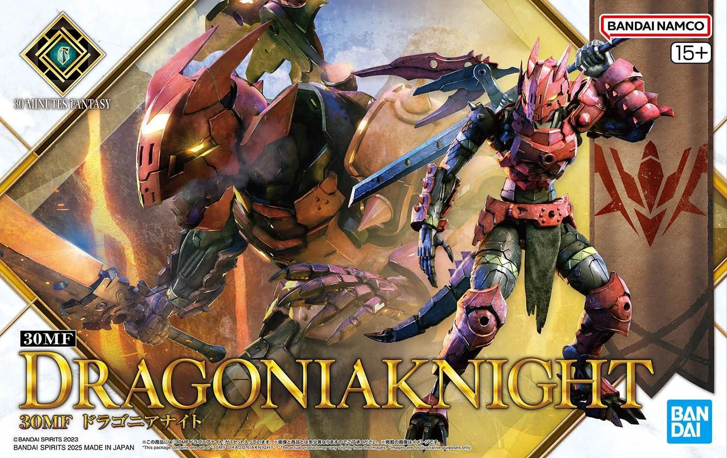 Bandai 30 Minutes Fantasy - Dragonia Knight figur/modelkit billede