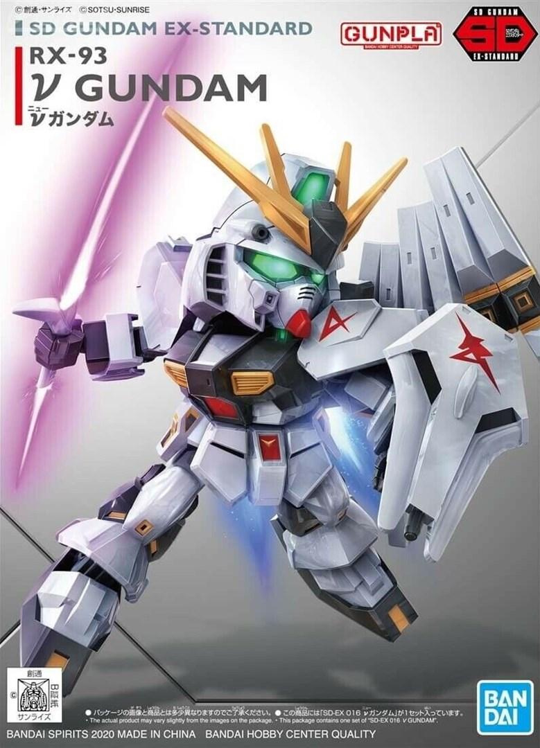 GUNPLA SDEX Nu Gundam - SD Gundam EX-Standard figurmodel billede