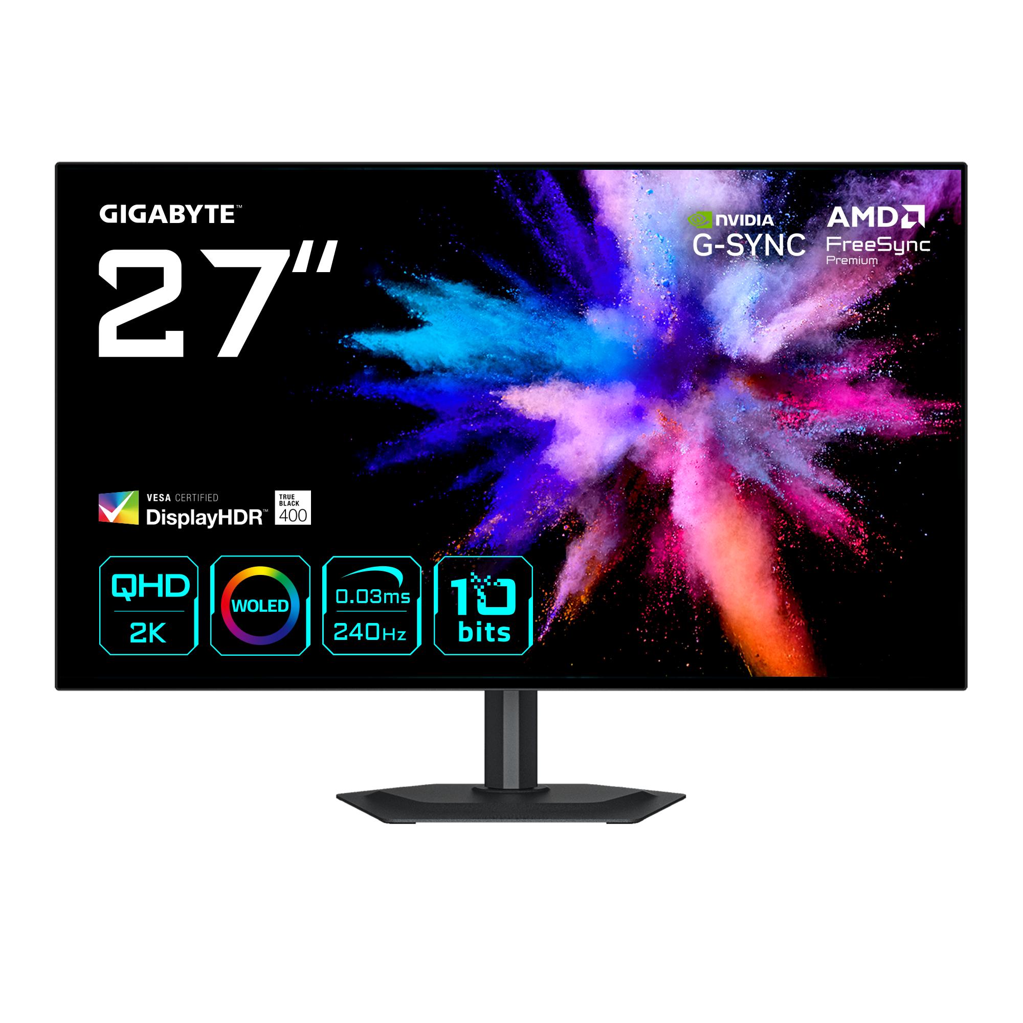 Gigabyte GO27Q24G 27" WOLED gaming-skærm - QHD 240 Hz