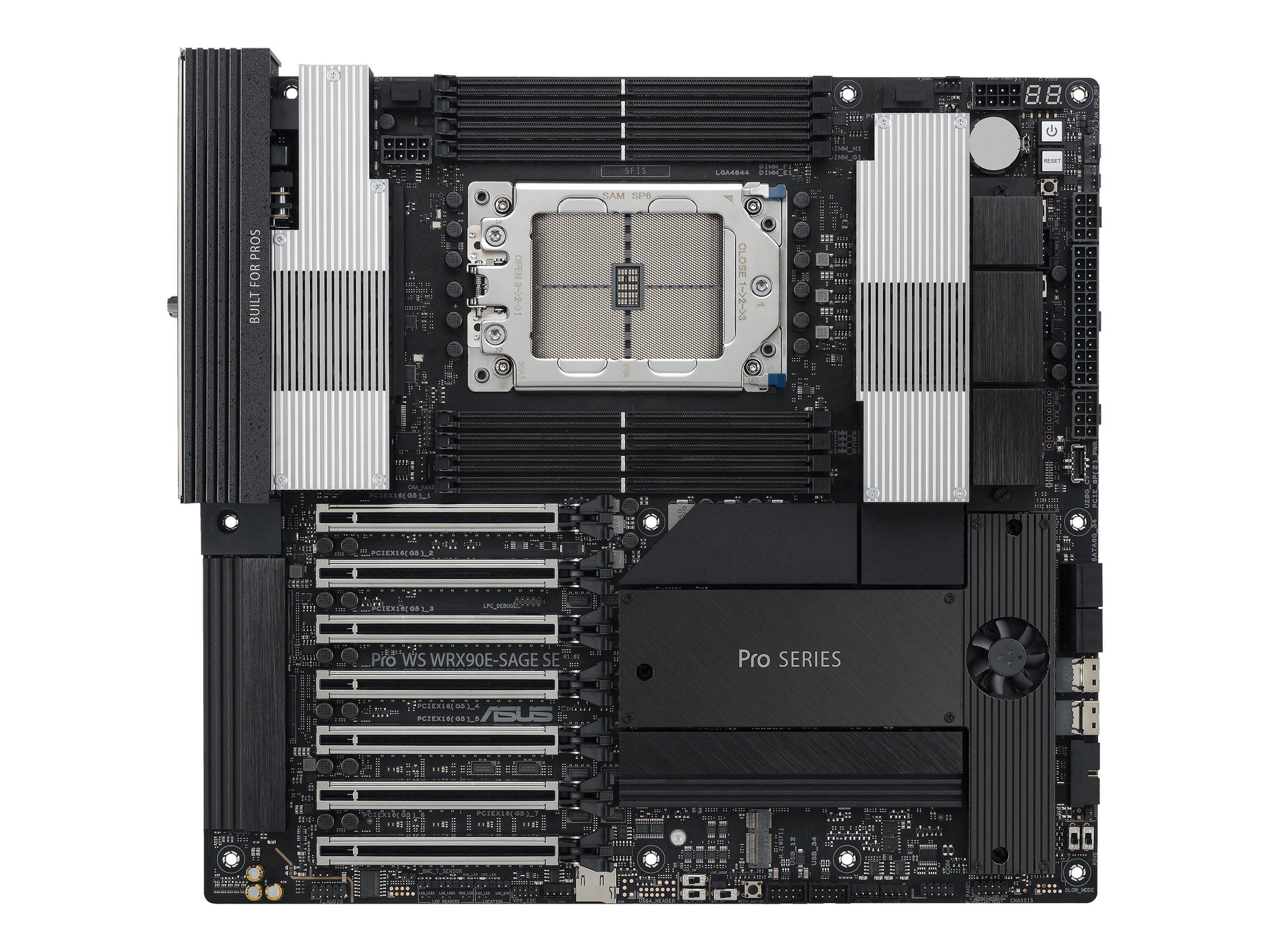 ASUS Pro WS WRX90E-SAGE SE SSI EEB bundkort - Socket sTR5, AMD WRX90