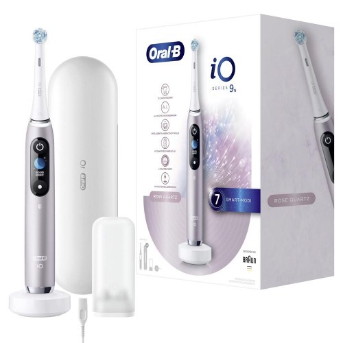 Oral-B iO Series 9n elektrisk tandbørste - Rosa (med rejseetui)