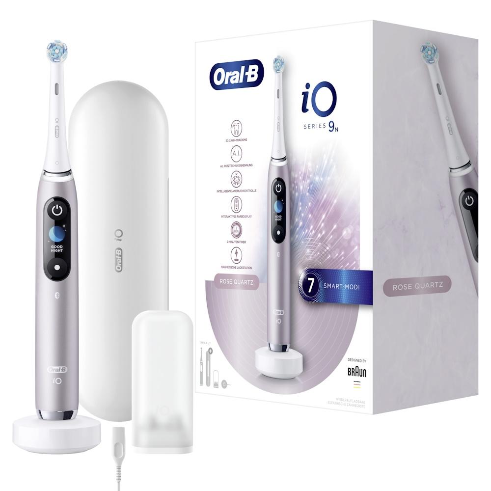 Oral-B iO Series 9n elektrisk tandbørste - Rosa (med rejseetui)