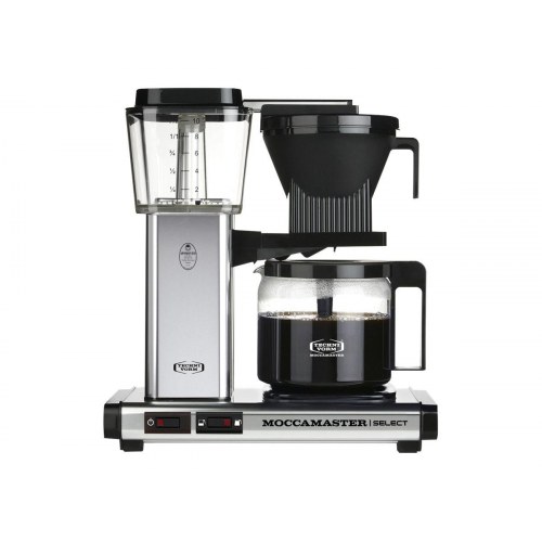 Moccamaster KBG Select kaffemaskine - poleret sølv, 10 kopper