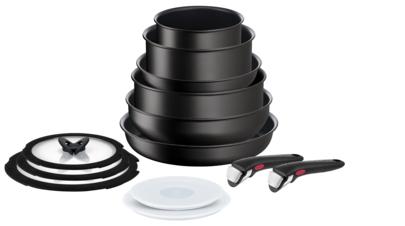 Tefal Ingenio Unlimited L76390 grydesæt - 13 dele, sort