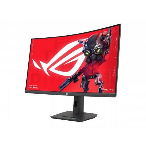 ASUS ROG Strix XG32WCMS 32" kurvet gaming-skærm - QHD 280 Hz, Rapid VA, HDMI/DP/USB‑C