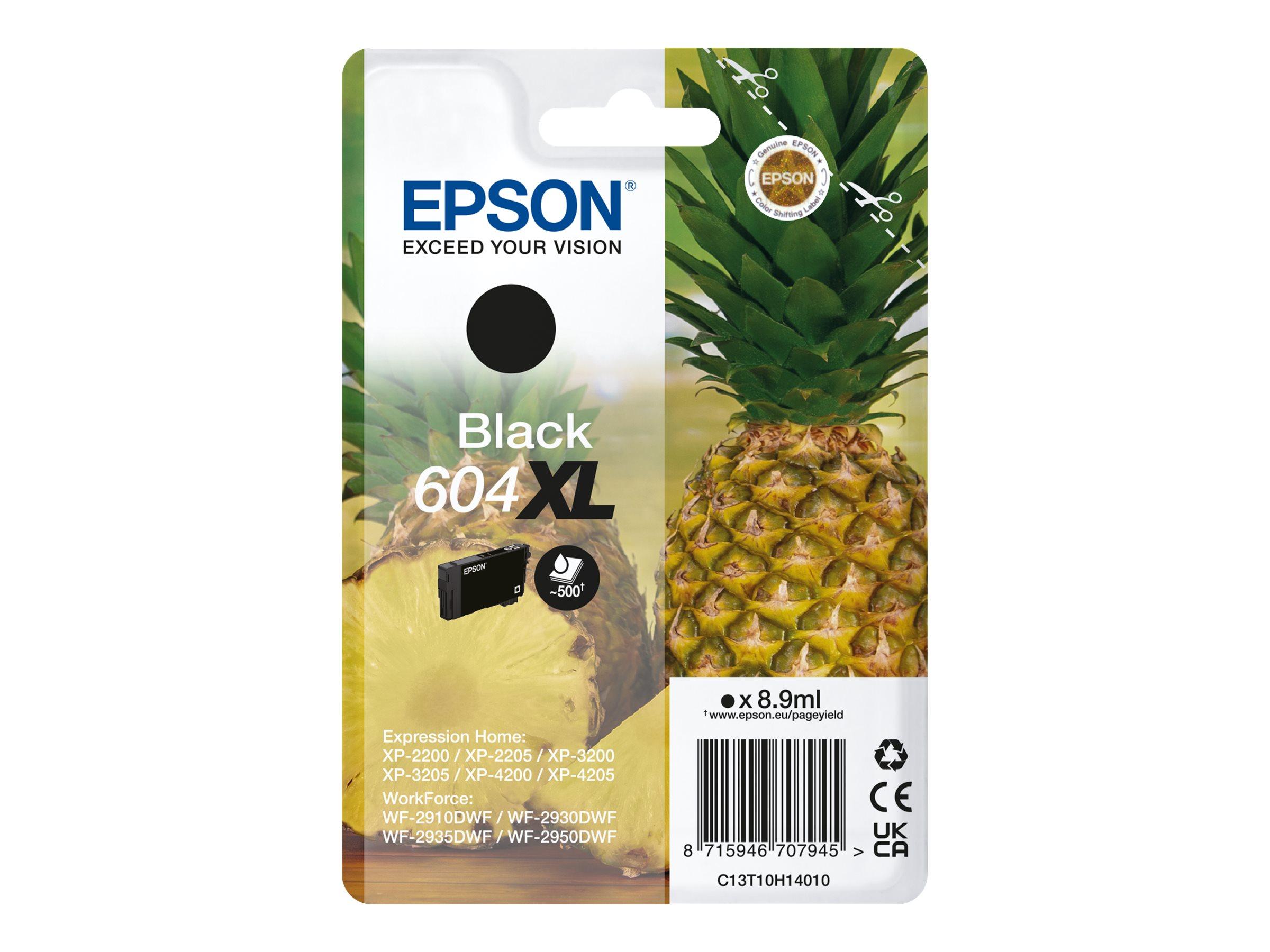 Epson 604XL sort blækpatron - Singlepack, op til 500 sider