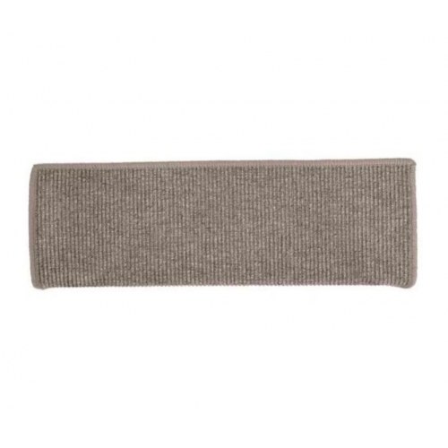 Trappemåtter - 15 stk. 65×21×4 cm, mørk beige, rektangulær kant