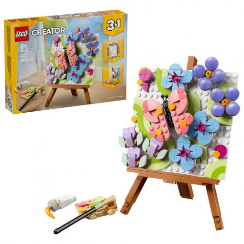 LEGO Creator 3-i-1 31390 Blomsterkunst - dekorativt maleri (348 dele)