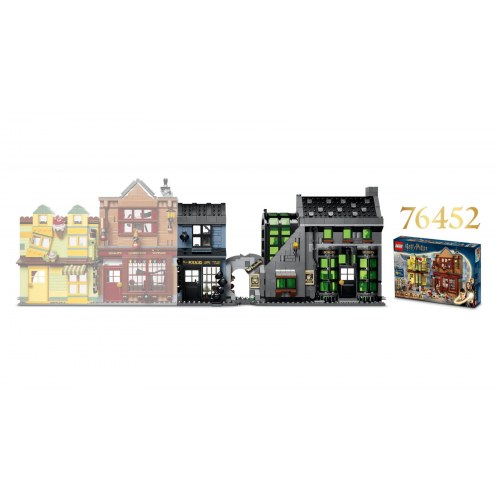 LEGO Harry Potter 76471 - Knockturn Alley troldmandsbutikker, byggesæt 8+ (788 dele)