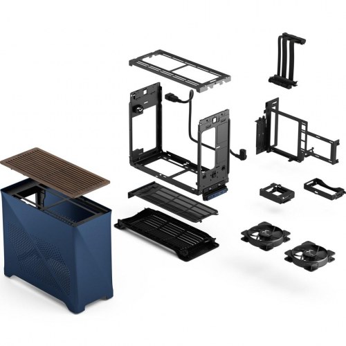Fractal Design Era 2 Mini Tower - Blå pc-kabinet