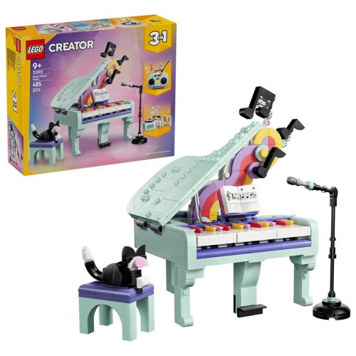 LEGO Creator 3-i-1 31392 - Musikdekoration klaver med kat