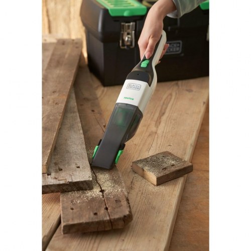 Black & Decker REVHV8C-QW håndstøvsuger - sort/hvid, posefri