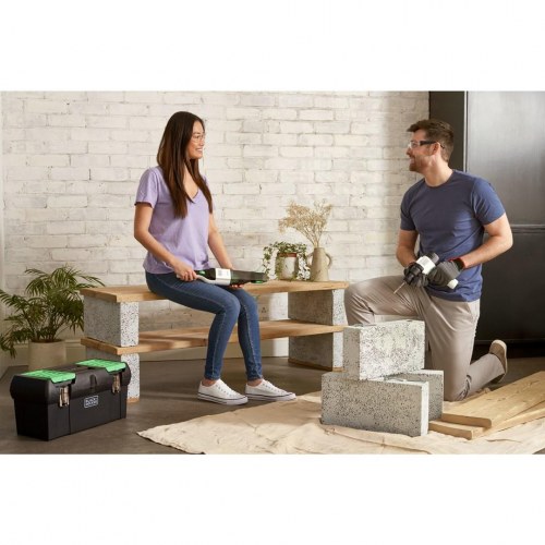 Black & Decker REVHV8C-QW håndstøvsuger - sort/hvid, posefri