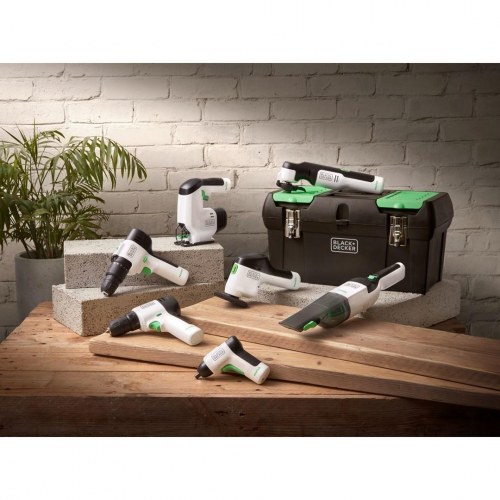 Black & Decker REVHV8C-QW håndstøvsuger - sort/hvid, posefri
