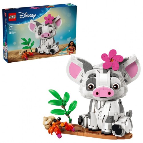LEGO Disney 43292 Pua - byggesæt til børn 9+ (885 klodser)