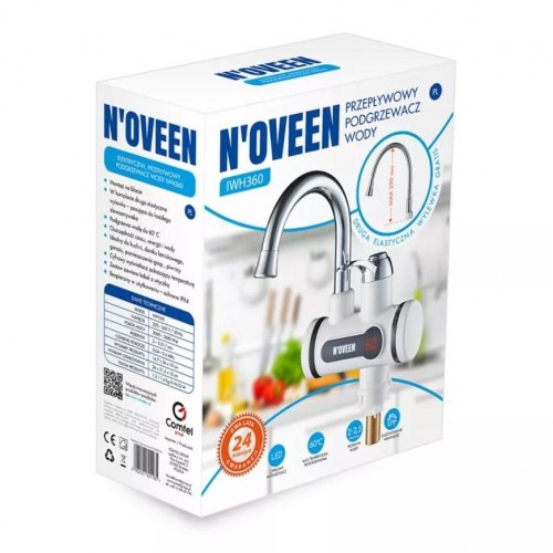 N’OVEEN IWH360 gennemstrømningsvandvarmer - bordmonteret med LED-display