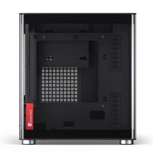 Jonsbo TK-0 Mini‑Tower ITX PC-kabinet - sort/træ